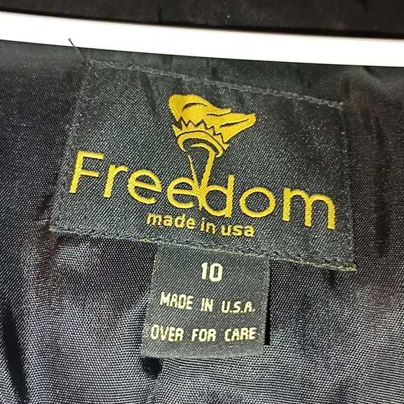 Freedom Riding Company Black And Blue Pure Leather Vest, Jacket And Chaps. - Picture 16 of 16